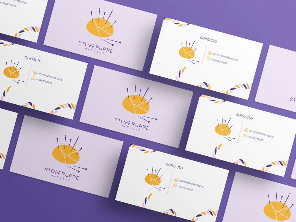 Identity branding business card mockup